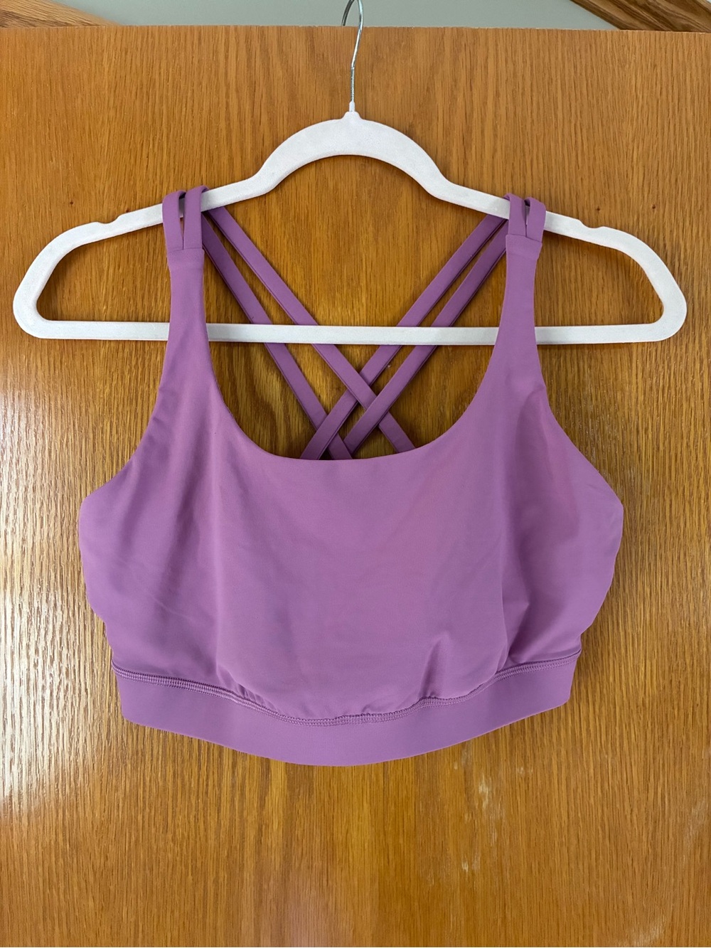 lululemon athletica Mauve Purple Crisscross Back Sports Bra
